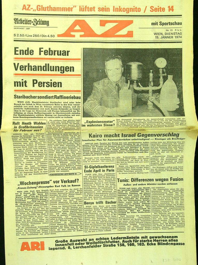 Zeitung Arbeiter Zeitung (AZ)